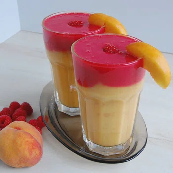 Smoothie brzoskwiniowo-malinowy
