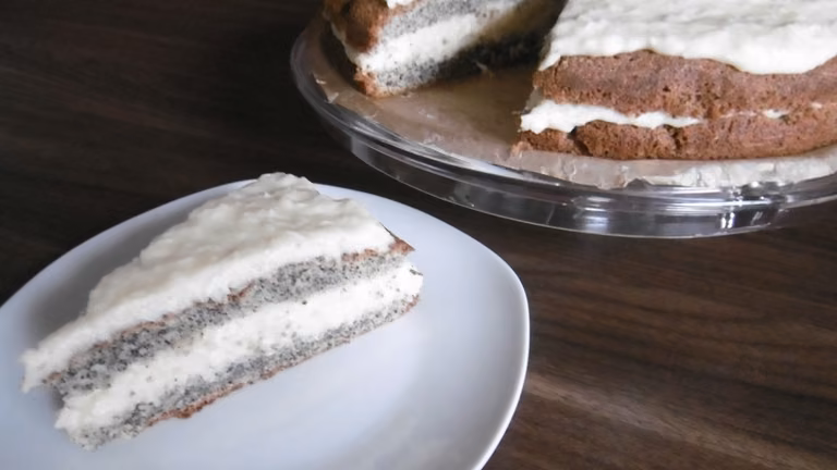 Ciasto makowe z masą kokosową