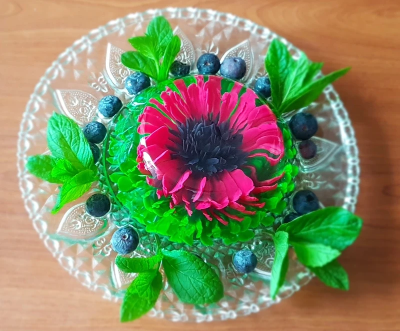 Galaretka kwiat 3D