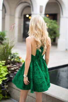 Piekna zielona sukienka