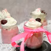 Jeżynowa panna cotta w słoiczkach