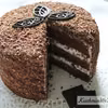 Tort mocno czekoladowy z masą śmietanową