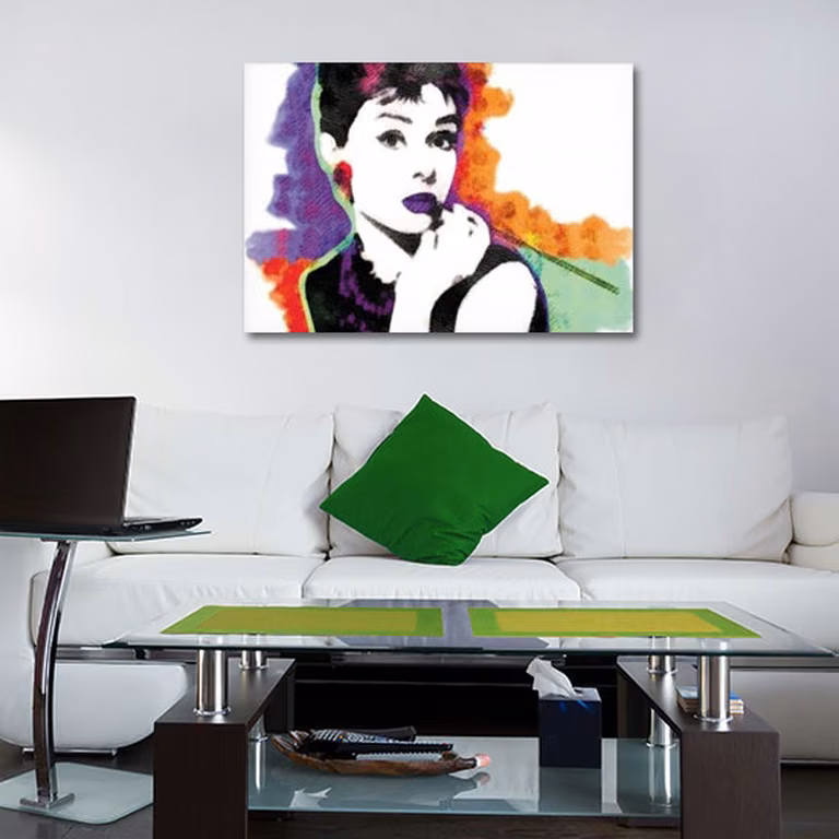 Audrey Hepburn w stylu pop art