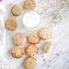 Fit ciasteczka z masłem orzechowym, białą czekoladą i orzechami - przepis Marty