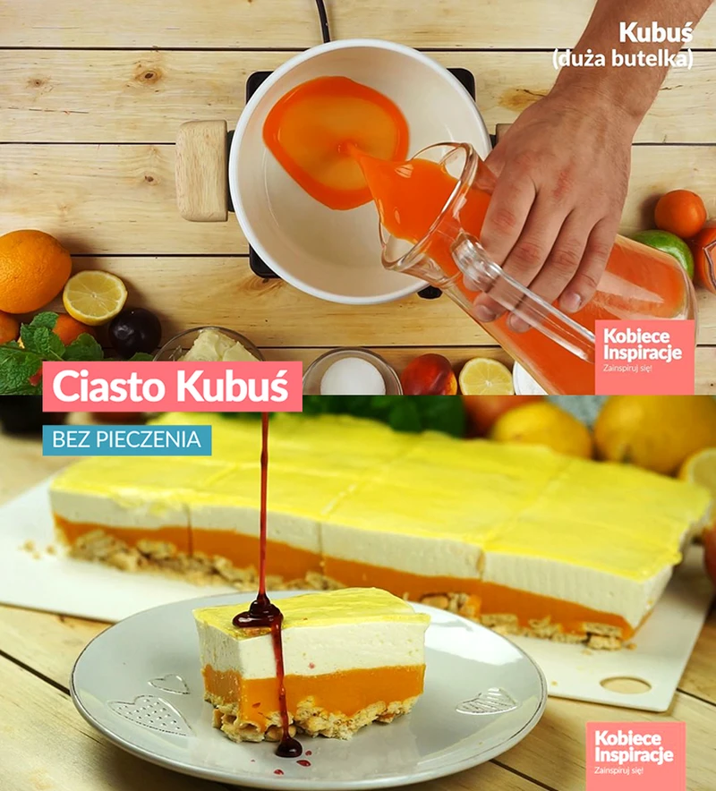 Ciasto Kubuś - BEZ PIECZENIA