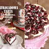 Czekoladowa tarta sernikowa z wiśniami