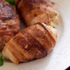 Roladki drobiowe w boczku z szynką parmeńską i mozzarellą