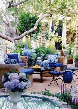 Niebieski ogród