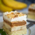 Bananowa krówka na biszkopcie