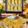 Pieczone pierożki z mięsnym farszem