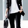 Stylizacja w bieli i czerni