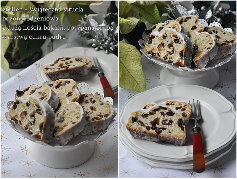 Stollen. Świąteczna strucla z bakaliami