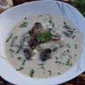 Zupa pieczarkowa z serem pleśniowym