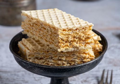 Wafle z kajmakiem - wersja błyskawiczna