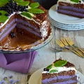 Tort leśny z jagodami