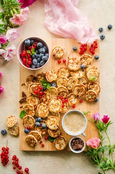 Mini pancakes z czekoladą