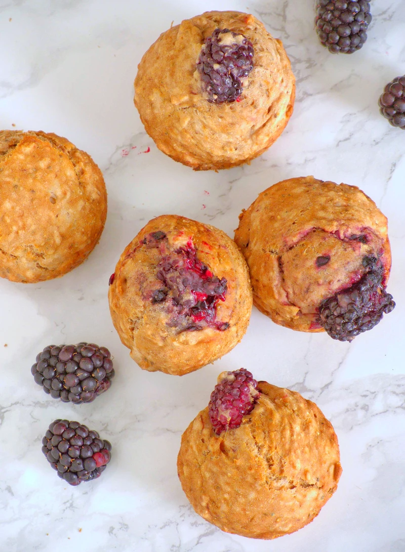 Muffinki z jeżynami