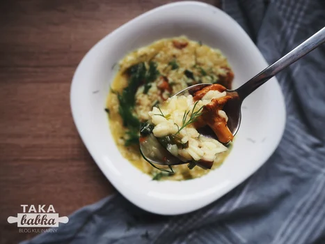 Risotto z kurkami