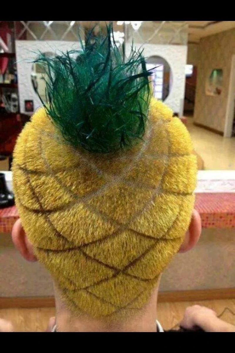 Ananas na głowie