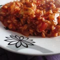 Ryż w sosie pomidorowym z indykiem