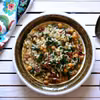 RISOTTO Z JARMUŻEM, CIECIORKĄ I SUSZONYMI POMIDORAMI