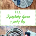 DIY Rustykalny dywan z liny