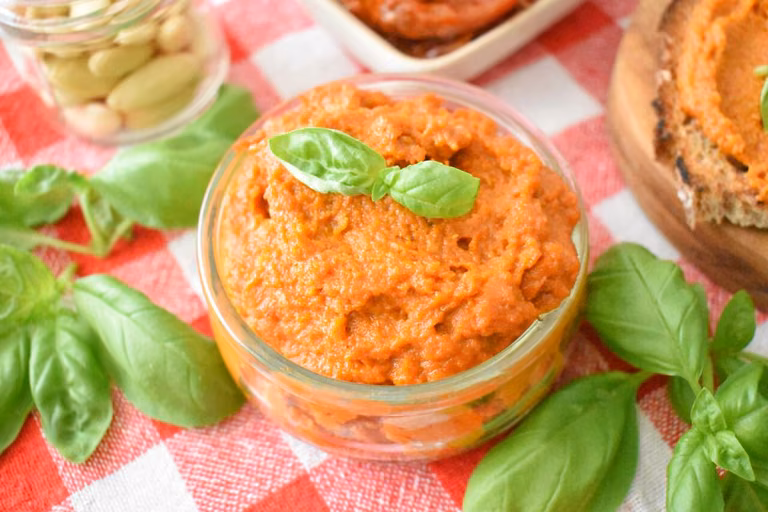 Sycylijskie pesto z suszonych pomidorów i migdałów