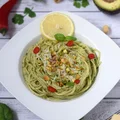 Zielone spaghetti