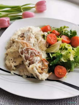 Kurczak w sosie gorgonzola