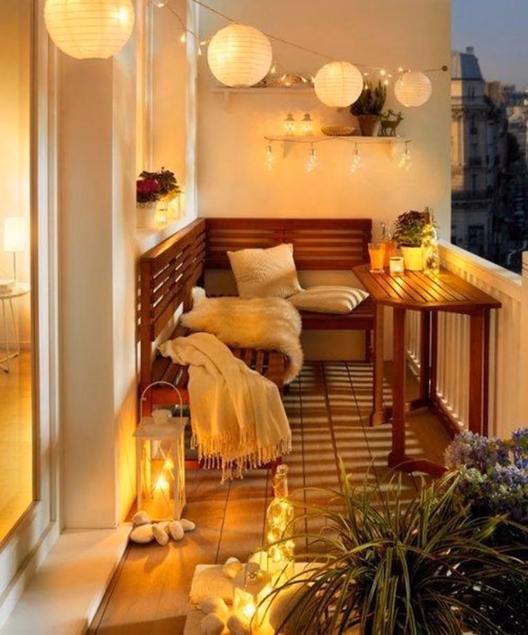 Przytulny balkon