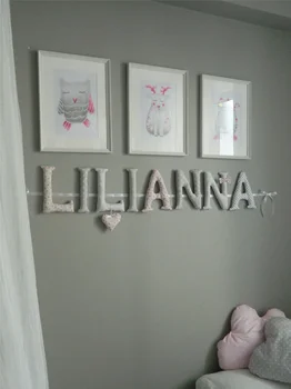 Materiałowe literki