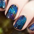Paznokcie galaxy!
