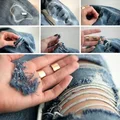 DIY- wytarte jeansy z dziurami