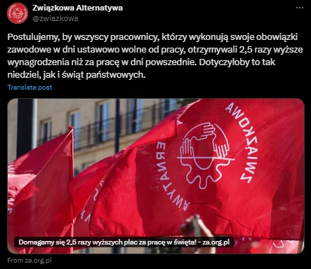 Zdjęcie Kilka razy wyższe wynagrodzenie za pracę w niedziele i święta!? Na horyzoncie nowy przywilej dla pracowników #1