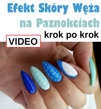 Jak wykonać zdobienie paznokci imitujące skórę węża krok po kroku