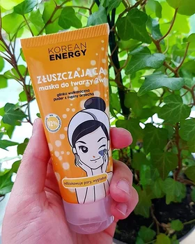Marion - Korean Energy, Złuszczająca maska do twarzy 2 w 1