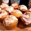 Muffinki z lukrem cytrynowym i orzechami