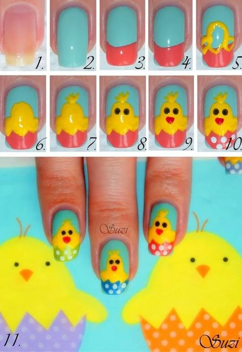 Wielkanocny manicure