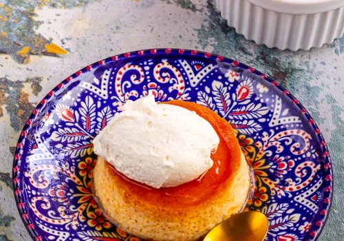 Flan de nata - waniliowy budyń ze śmietaną