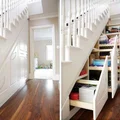 Sprytne schowki pod schodami