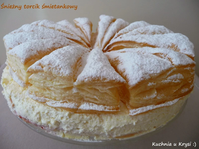 Śnieżny torcik
