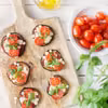Mini pizze z bakłażanu