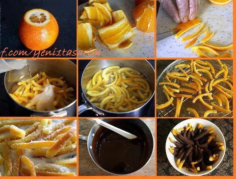 Pomarańcze w czekoladzie :) Palce lizać