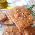 Bezglutenowa focaccia z mąki gryczanej i ryżowej