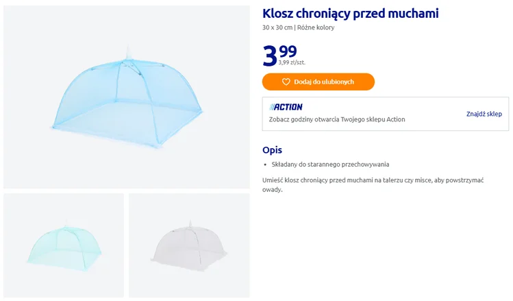 Zdjęcie Tylko 4 zł i problem z muchami rozwiązany! Action ma składany hit, który robi też za dekorację #1