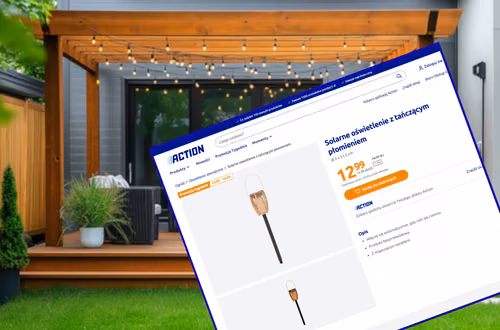 Ta lampa solarna z Action za 12 zł to bestseller! Bez kabli i rachunków, a efekt tańczącego płomienia zrobi magię