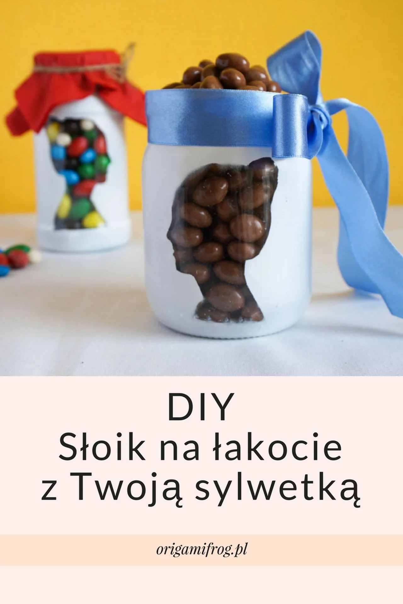 DIY Słoik na łakocie z Twoją sylwetką