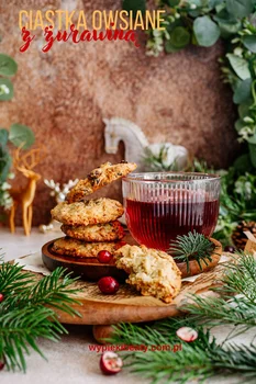 Owsiane ciastka z żurawiną - szybki i prosty przepis