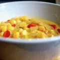 Pikantną- Słodka Zupa z Kukurydzą i Curry