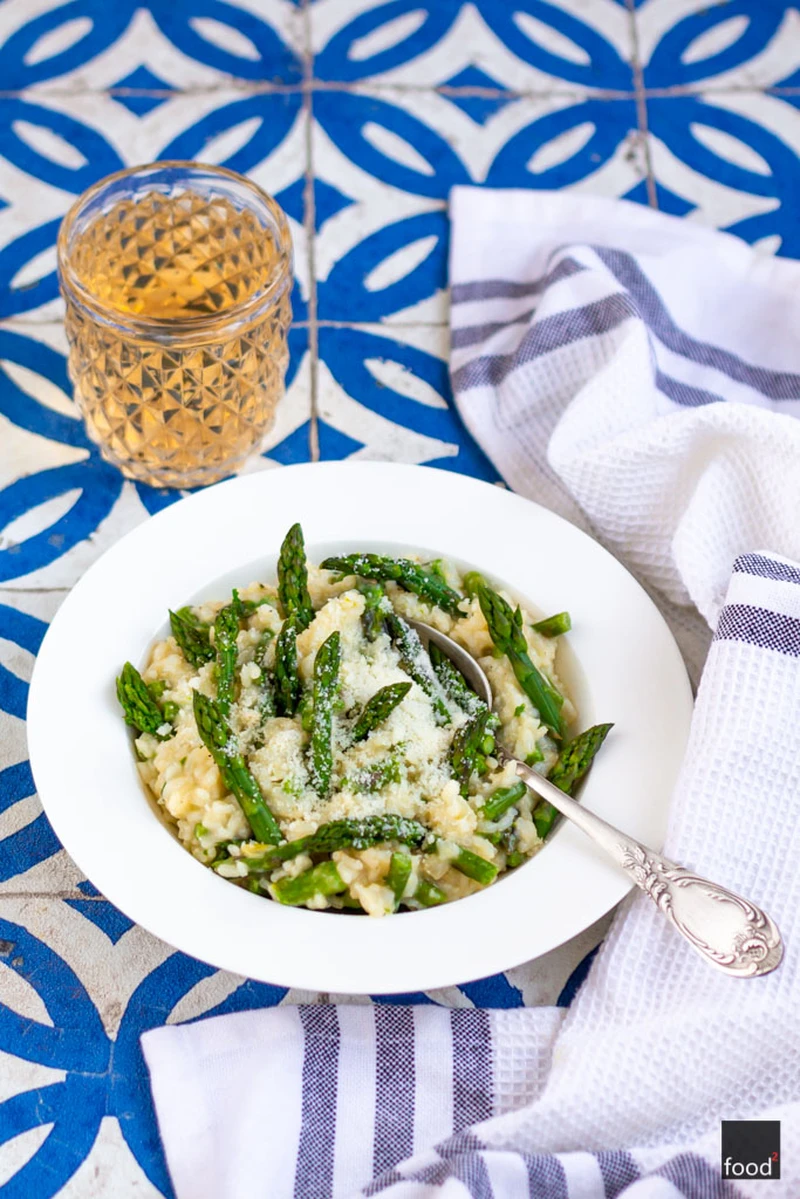 Risotto ze szparagami i cydrem - idealnie kremowe